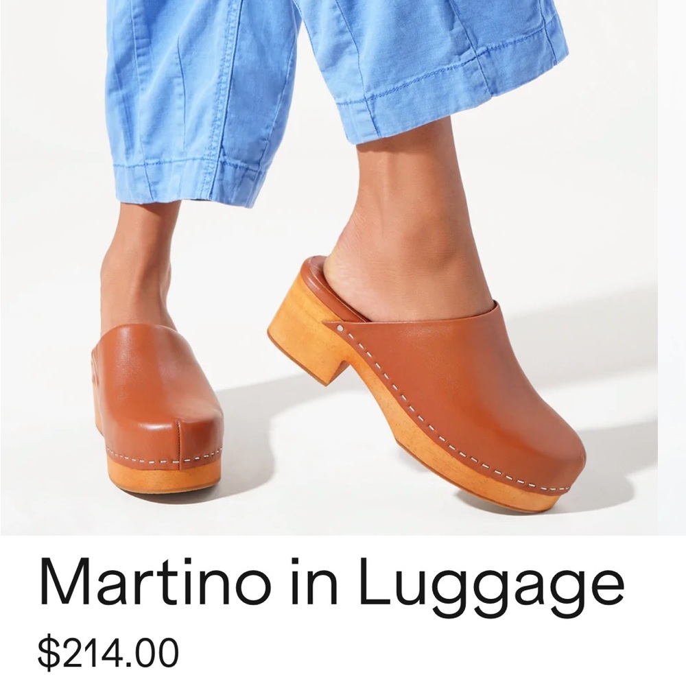 Charlotte stone martino clogs in Luggage size 8 barely worn like new